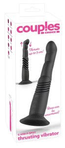 Couples Choice G i P-Spot Fing System – model z ruchem posuwistym, silikonowy, przyssawka, 23-26 cm