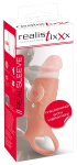 Realistixxx Real Sleeve Open – silikonowy rękaw z systemem wibracji, otwarta konstrukcja, 14 cm