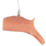 Realistixxx Real Sleeve Open – silikonowy rękaw z systemem wibracji, otwarta konstrukcja, 14 cm