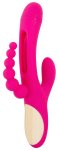 Sweet Smile Triple Vibe Flicking – potrójny model silikonowy z dynamicznym języczkiem, 24,4 cm