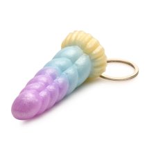 Creature Cocks Mystique Unicorn – Brelok Silikonowy Pastelowy Róg Jednorożca 3,1 cm