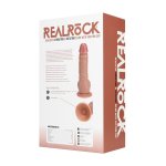 RealRock Tan 8" 20,5 cm – Model z Systemem Wibracji, Anatomiczną Powierzchnią i Przyssawką