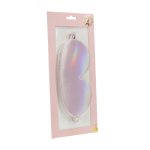Ouch! Paris Collection Mask Blindfold Pink – skorzana opaska na oczy, iryzujące elementy, regulowane zapięcie