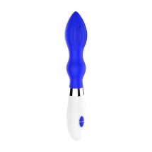 Astraea Royal Blue masażer wielofunkcyjny, 10 trybów, falista powierzchnia, silikon