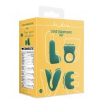 Loving Joy (S)explore Set Green Crystal zestaw intymny 4w1, silikon medyczny, zielony