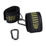Doc Johnson Tactical Ankle Cuffs Black/Green, regulowane opaski na kostki z neoprenu