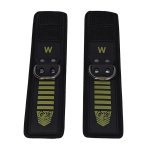 Doc Johnson Tactical opaski nadgarstkowe czarno-zielone, regulowane, neoprenowe wnętrze