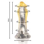 EPIC Drakon Model Silikonowy Żołta Kobra 205 mm – kolekcja mitologiczna, anatomiczny design