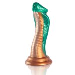 EPIC Python Cobra Zielony – model silikonowy inspirowany mitologią, anatomiczny, 205 mm
