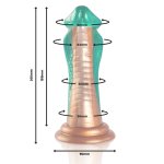 EPIC Python Cobra Zielony – model silikonowy inspirowany mitologią, anatomiczny, 205 mm