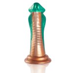 EPIC Python Cobra Zielony – model silikonowy inspirowany mitologią, anatomiczny, 205 mm