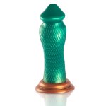 EPIC Python Cobra Zielony – model silikonowy inspirowany mitologią, anatomiczny, 205 mm