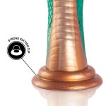 EPIC Python Cobra Zielony – model silikonowy inspirowany mitologią, anatomiczny, 205 mm