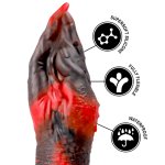 EPIC Lilith S silikonowa maszyna intymna, czarna, anatomiczny kształt, 16 cm
