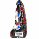 All Black Model 0450 – czarny elastyczny model anatomiczny 20 cm, ergonomiczna powierzchnia TPR