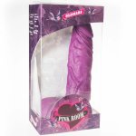 PINK ROOM Chems model anatomiczny fioletowy 20 cm – przyssawka, hipoalergiczne PVC
