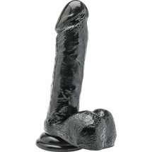Get Real Model 18 cm czarny anatomiczny model z kulkami PVC, realistyczne detale