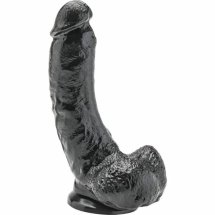 Get Real Model 20,5 cm Czarny anatomiczna forma z kulistymi elementami, PCV