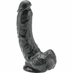 Get Real Model 20,5 cm Czarny anatomiczna forma z kulistymi elementami, PCV