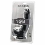 Get Real Model 20,5 cm Czarny anatomiczna forma z kulistymi elementami, PCV