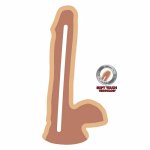 Get Real Dual Density 17 cm model intymny z przyssawką, TPE, kolor cielisty