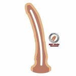 Get Real Model Dong podwójna gęstość 20,5 cm cielisty, TPE, anatomiczny, przyssawka