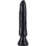 GET REAL Starter Dong 16 cm czarny anatomiczny model TPE z przyssawką, elastyczny