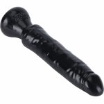 GET REAL Starter Dong 16 cm czarny anatomiczny model TPE z przyssawką, elastyczny