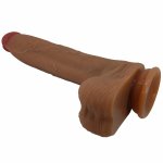 Pretty Love Adley model silikonowy 28 cm z przyssawką, teksturowany trzon