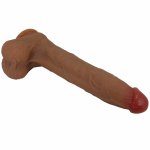 Pretty Love Adley model silikonowy 28 cm z przyssawką, teksturowany trzon
