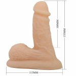 PRETTY LOVE Wildon model anatomiczny 10 cm, naturalny TPR, przyssawka, kompaktowy