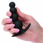 CalExotics Boundless Korek Anatomiczny z Koralikami silikonowy 9 cm, czarny