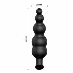 Pretty Love Korek silikonowy anatomiczny czarny 11,8 cm, ergonomiczny uchwyt