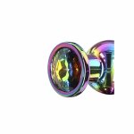 ToyJoy Twilight Bum Bijou Mały – aluminiowy plug anatomiczny z wielobarwnym kryształem, 9,2 cm