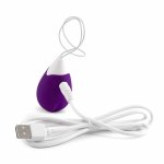 Intense Jan Lilac – bezprzewodowe jajko wibrujące z pilotem, 10 trybów, silikon medyczny, USB