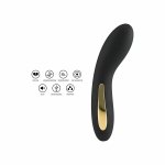 TOYJOY Luminate Light czarny model silikonowy z podświetleniem LED, 7 trybów, 17 cm