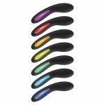 TOYJOY Luminate Light czarny model silikonowy z podświetleniem LED, 7 trybów, 17 cm