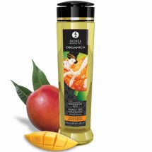 Shunga Organic Olejek do Masażu Mango 240ml Naturalny, Wegański, Witamina E