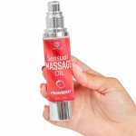 Secret Play Olejek do Masażu Truskawkowy 50ml Satynowa Pielęgnacja, Naturalny Aromat