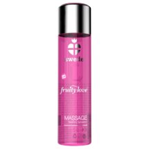 Swede Fruity Love Olejek do masażu rozgrzewający Malina Rabarbar 120ml – silikonowa baza, aloes