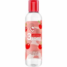 ID 3SOME Żel smakowy Butelka Dzika Wiśnia 120 ml – bez cukru, 3w1, łatwy do zmycia