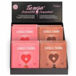 Secret Play Jadalne stringi truskawkowe unisex – model serce, elastyczna powierzchnia