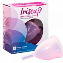IrisCup Duży kubeczek menstruacyjny różowy + torba sterylizująca – rozmiar L