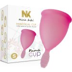 Nina Kiki kubeczek menstruacyjny S różowy silikon medyczny, kompaktowy model 15ml