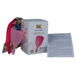 Nina Kiki kubeczek menstruacyjny S różowy silikon medyczny, kompaktowy model 15ml