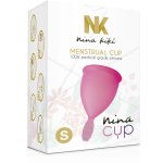 Nina Kiki kubeczek menstruacyjny S różowy silikon medyczny, kompaktowy model 15ml