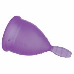 Nina Kiki kubeczek menstruacyjny S fioletowy silikon medyczny, ergonomiczny model 15ml