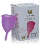 Nina Kiki kubeczek menstruacyjny S fioletowy silikon medyczny, ergonomiczny model 15ml