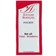 Extase Sensual Olejek do Masażu Truskawkowy 10 ml z feromonami, rozgrzewający i odżywczy
