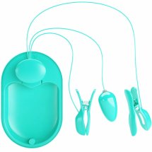 Pretty Love Zaciski do Elektrostymulacji Niebieskie USB – 12 trybów wibracji, silikon medyczny